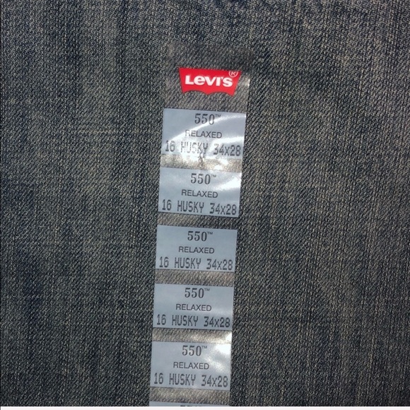 Levi’s 550 Relaxed Fit Jeans Sz 34X28 16 Husky NWT - Picture 8 of 8